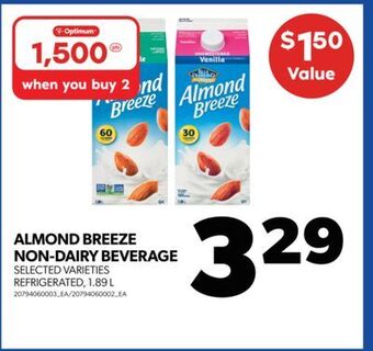 Real Canadian Superstore Almond breeze non-dairy beverage 1.89 l offer