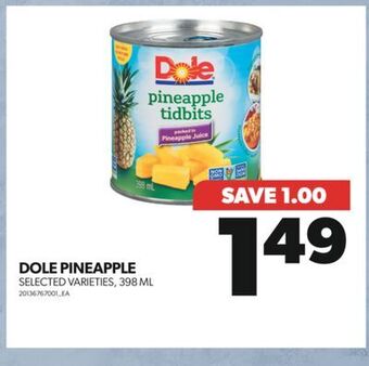 Real Canadian Superstore Dole pineapple, 398 ml offer