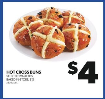 Real Canadian Superstore Hot cross buns, 8's offer