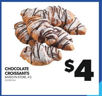 Real Canadian Superstore Chocolate croissants, 4's offer