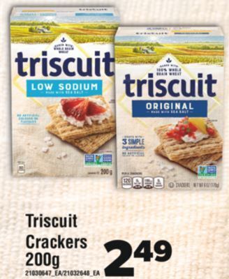 Real Canadian Superstore Triscuit crackers, 200g offer