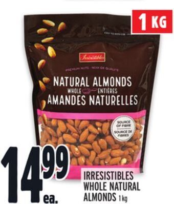 Metro Irresistibles whole natural almonds offer