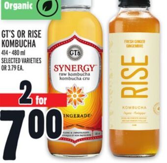 Metro Gt's or rise kombucha offer
