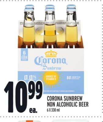 Metro Corona sunbrew non alcoholic beer offer