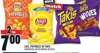 Metro Lay's, poppables or takis offer