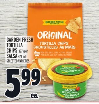 Metro Garden fresh tortilla chips offer