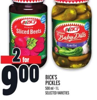 Metro Bick's pickles offer
