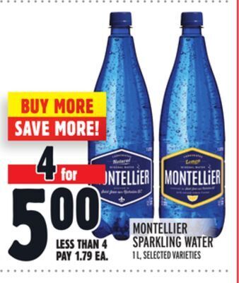 Metro Montellier sparkling water offer