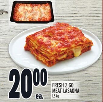 Metro Fresh 2 go meat lasagna offer