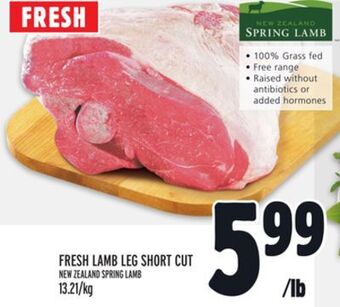 Metro Fresh lamb leg short cut offer