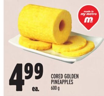 Metro Cored golden pineapples offer