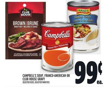Metro Campbell's soup, franco-american or club house gravy offer