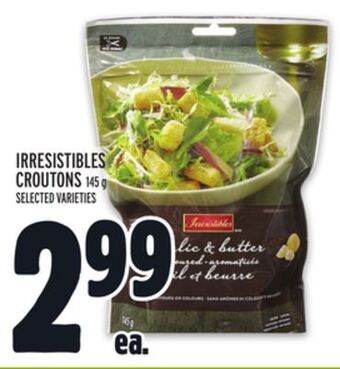 Metro Irresistibles croutons offer