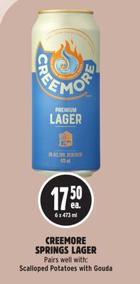 Metro Creemore springs lager offer