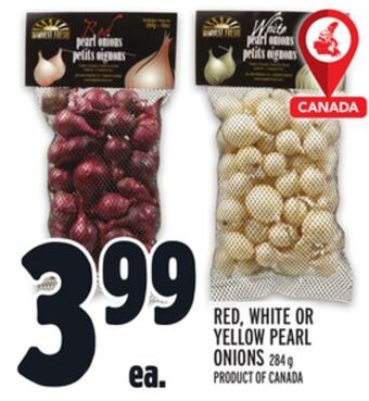 Metro Red, white or yellow pearl onions offer