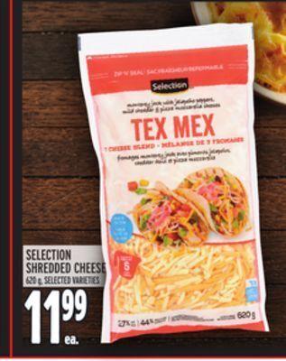 Metro Selection shredded cheese offer