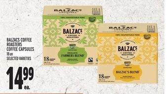 Metro Balzacs coffee roasters coffee capsules offer