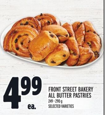 Metro Front street bakery all butter pastries offer