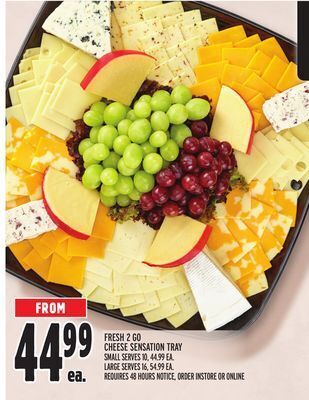 Metro Fresh 2 go cheese sensation tray offer