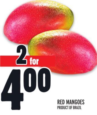 Metro Red mangoes offer