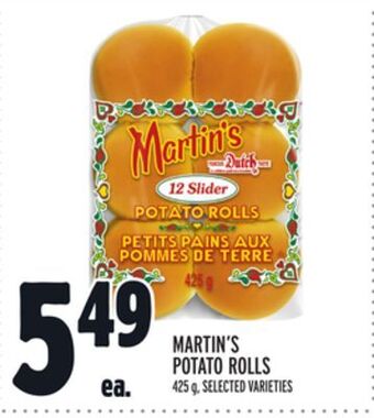 Metro Martin's potato rolls offer