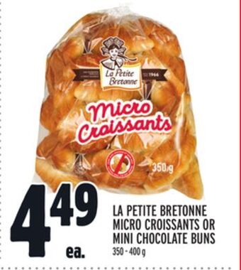 Metro La petite bretonne micro croissants or mini chocolate buns offer