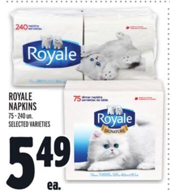 Metro Royale napkins offer