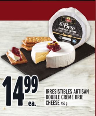 Metro Irresistibles artisan double crème brie cheese offer