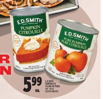 Metro E.d.smith pumpkin pie filling or puree offer