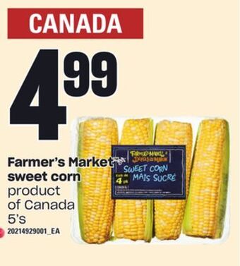 Loblaws Farmer's market sweet corn, 5's offer