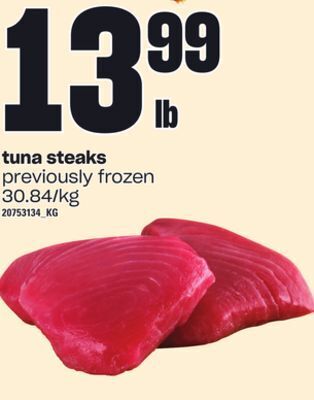 Loblaws Tuna steaks offer