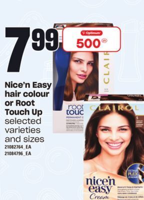 Loblaws Nice'n easy hair colour or root touch up offer
