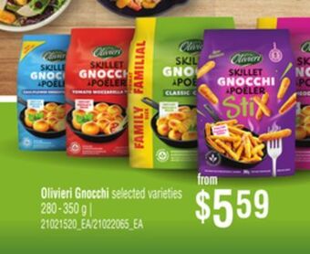 Loblaws Olivieri gnocchi, 280 - 350 g offer