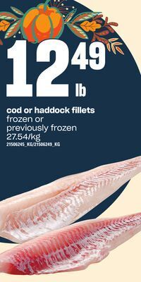 Loblaws Cod or haddock fillets offer