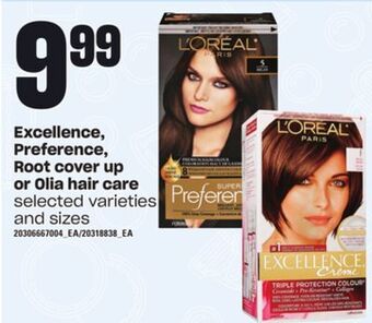 Loblaws Excellence, preference, root cover up or olia hair care offer