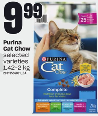 Loblaws Purina cat chow, 1.42-2 kg offer