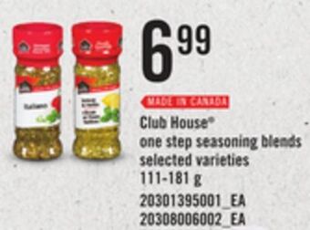 Loblaws Club house one step seasoning blends, 111-181 g offer