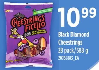 Loblaws Black diamond cheestrings, 28 pack/588 g offer