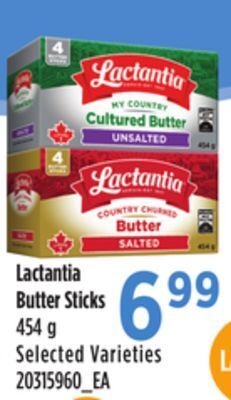 Loblaws Lactantia butter sticks, 454 g offer