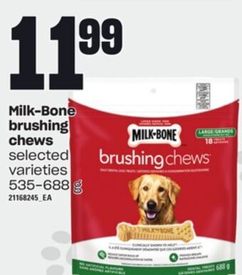 Loblaws Milk-bone brushing chews, 535-688 g offer