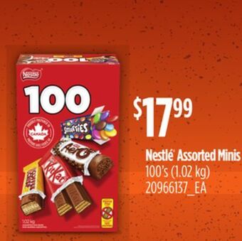 Loblaws Nestlé assorted minis, 100's (1.02 kg) offer