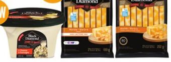 Loblaws Black diamond cheese sticks, 189-252 g black diamond cheese sauce, 300ml offer