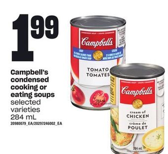 Loblaws Campbell's condensed cooking or eating soups, 284 ml offer