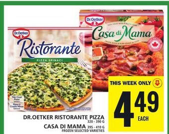 Food Basics Dr.oetker ristorante pizza or casa di mama offer