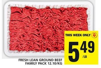 Food Basics Fresh lean ground beef offer