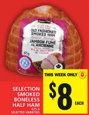 Food Basics Selection smoked boneless half ham offer
