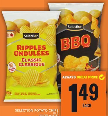 Food Basics Selection potato chips offer