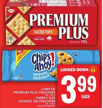Food Basics Christie premium plus crackers or family size cookies or crackers offer