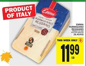 Food Basics Emma parmigiano reggiano offer