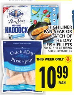 Food Basics High liner pan-sear or catch of the day fish fillets offer